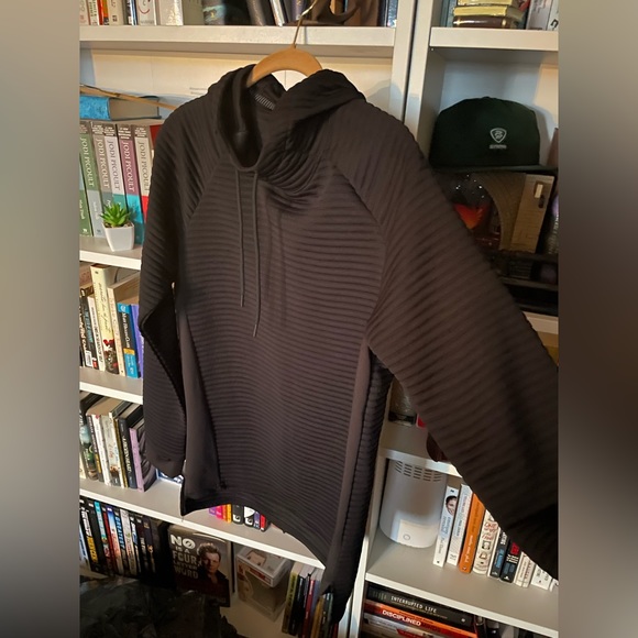 Apana Men’s Ribbed Collared Drawstring Sweater - Picture 2 of 3